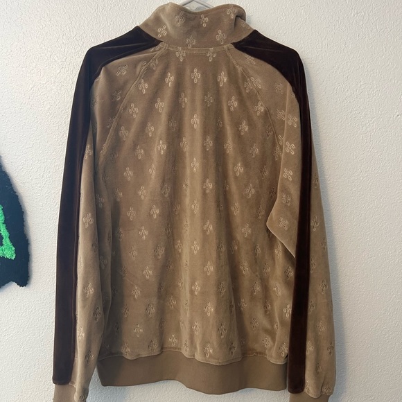 OVO October’s Very Own Men’s Velvet Monogram Zip Up Jacket Size Large - Picture 4 of 9